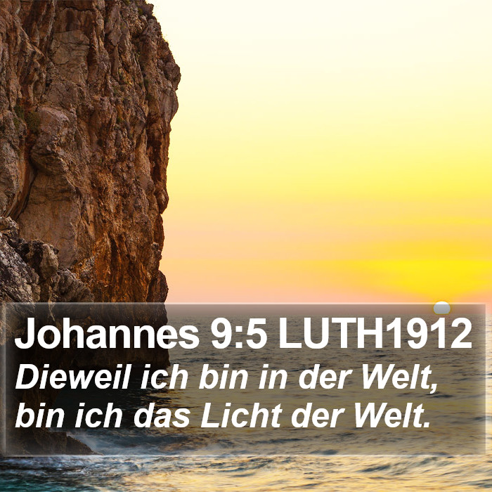 Johannes 9:5 LUTH1912 Bible Study