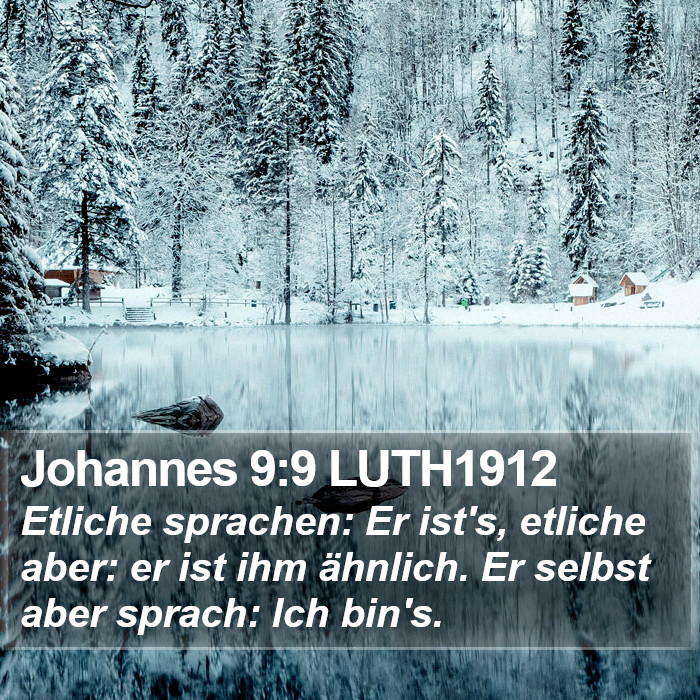 Johannes 9:9 LUTH1912 Bible Study