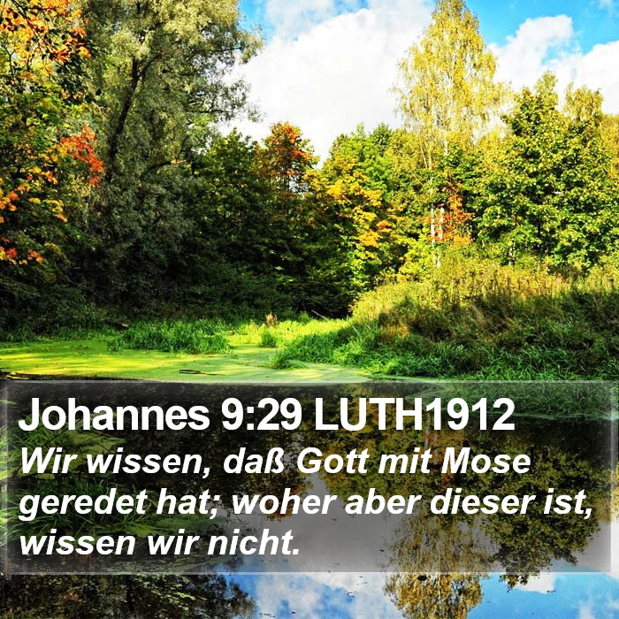 Johannes 9:29 LUTH1912 Bible Study