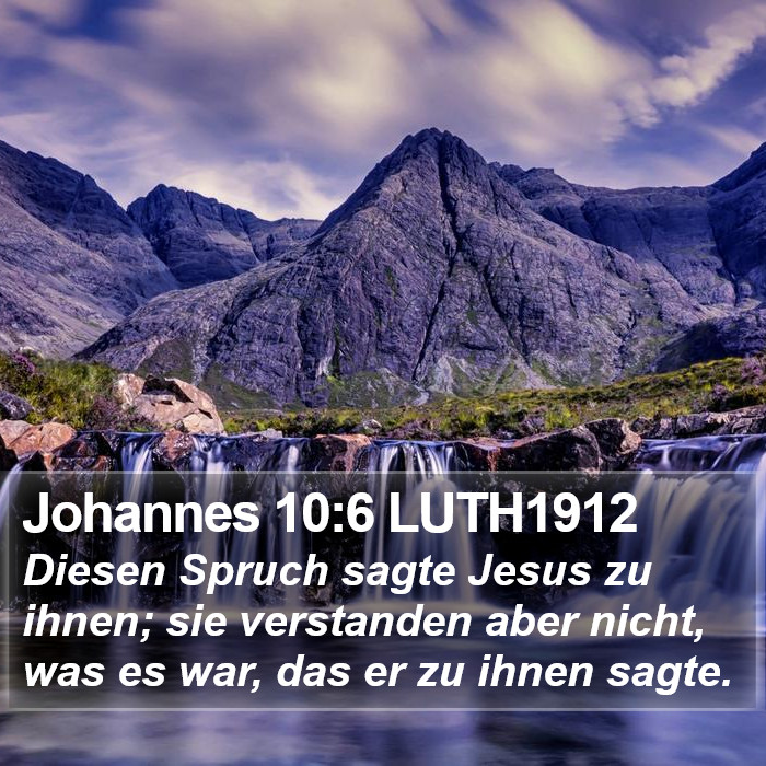 Johannes 10:6 LUTH1912 Bible Study