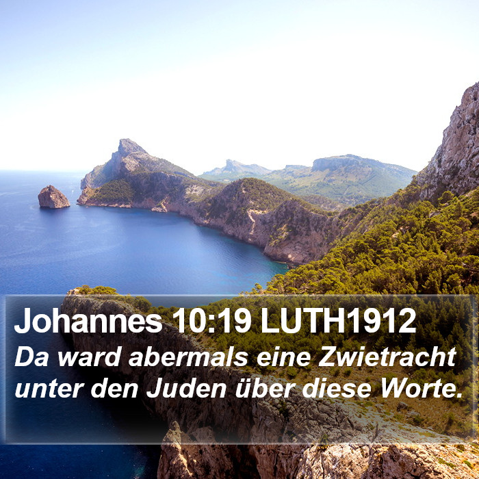 Johannes 10:19 LUTH1912 Bible Study