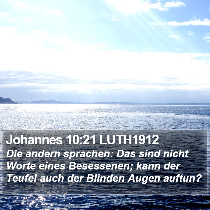 Johannes 10:21 LUTH1912 Bible Study