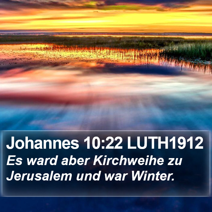 Johannes 10:22 LUTH1912 Bible Study