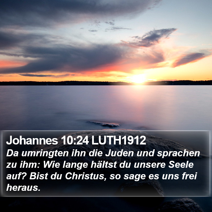 Johannes 10:24 LUTH1912 Bible Study