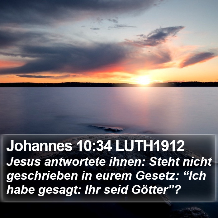 Johannes 10:34 LUTH1912 Bible Study