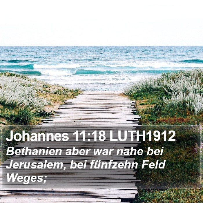 Johannes 11:18 LUTH1912 Bible Study