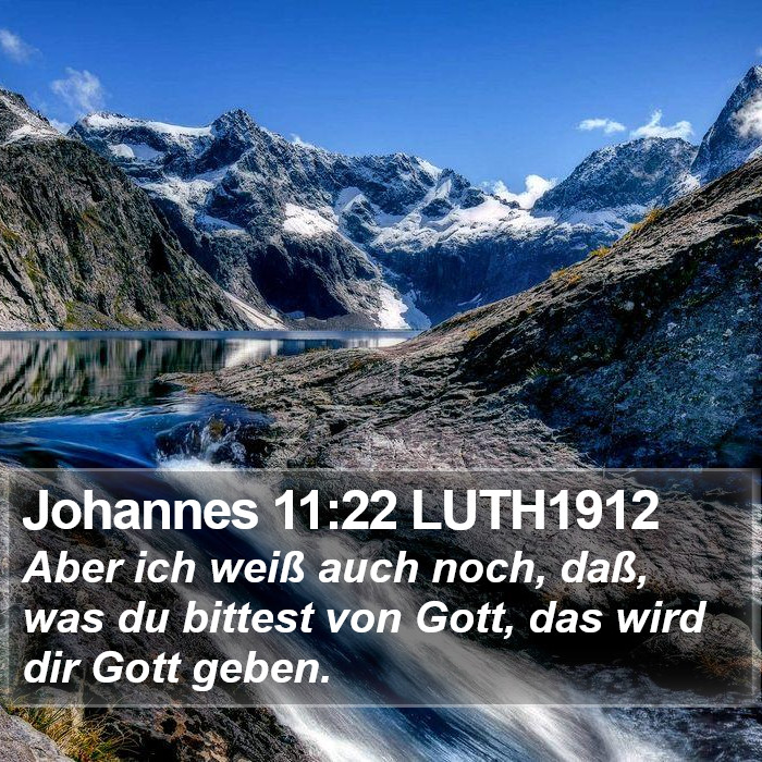 Johannes 11:22 LUTH1912 Bible Study