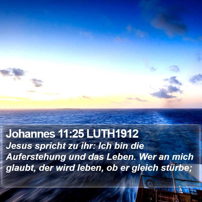 Johannes 11:25 LUTH1912 Bible Study