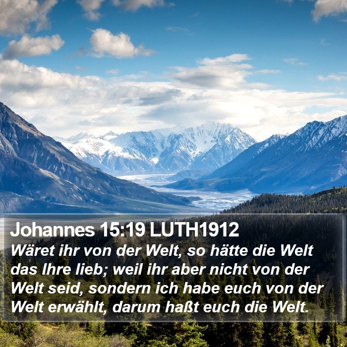 Johannes 15:19 LUTH1912 Bible Study