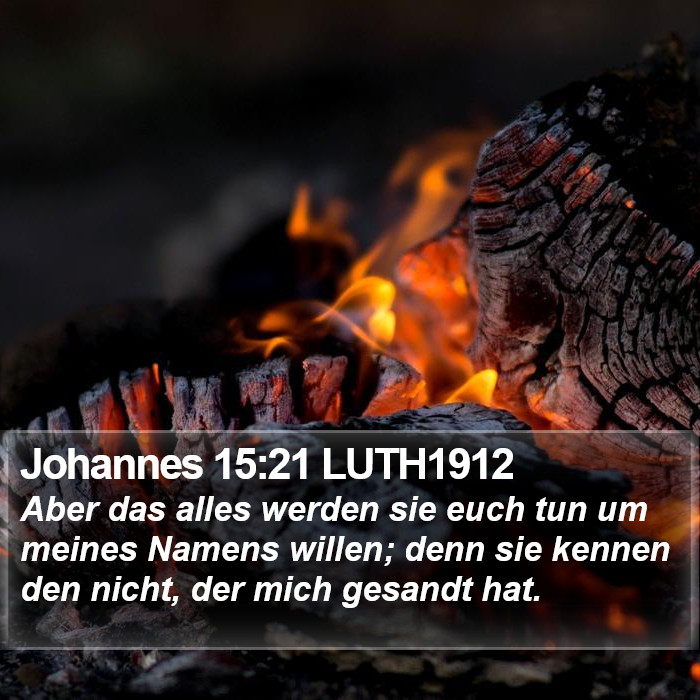 Johannes 15:21 LUTH1912 Bible Study