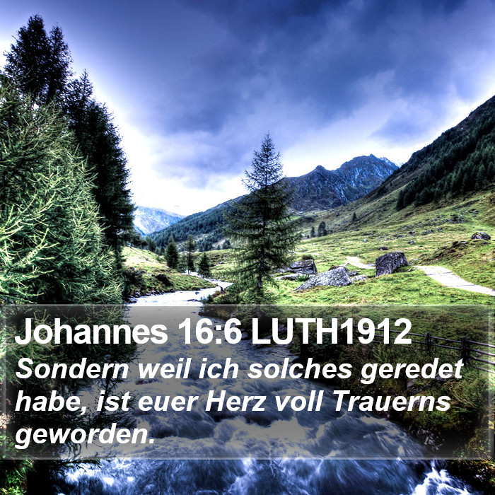 Johannes 16:6 LUTH1912 Bible Study