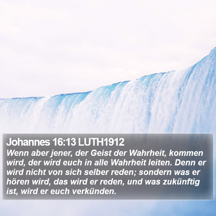 Johannes 16:13 LUTH1912 Bible Study