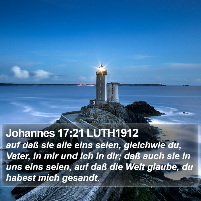 Johannes 17:21 LUTH1912 Bible Study