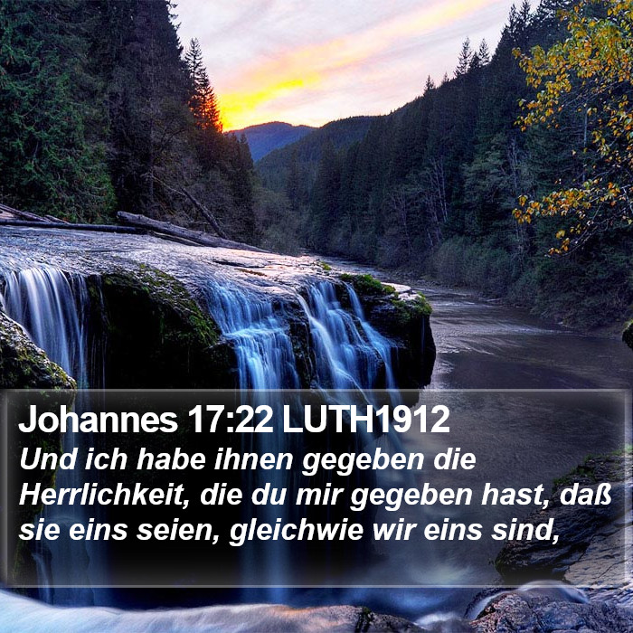 Johannes 17:22 LUTH1912 Bible Study