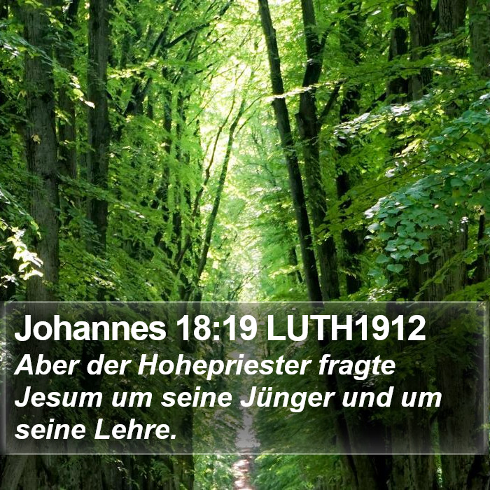 Johannes 18:19 LUTH1912 Bible Study