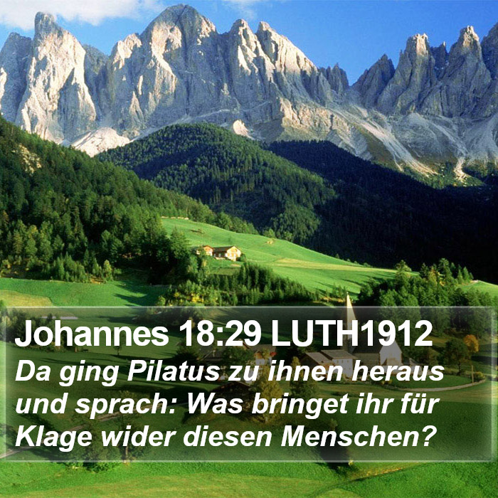 Johannes 18:29 LUTH1912 Bible Study