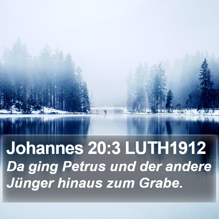 Johannes 20:3 LUTH1912 Bible Study