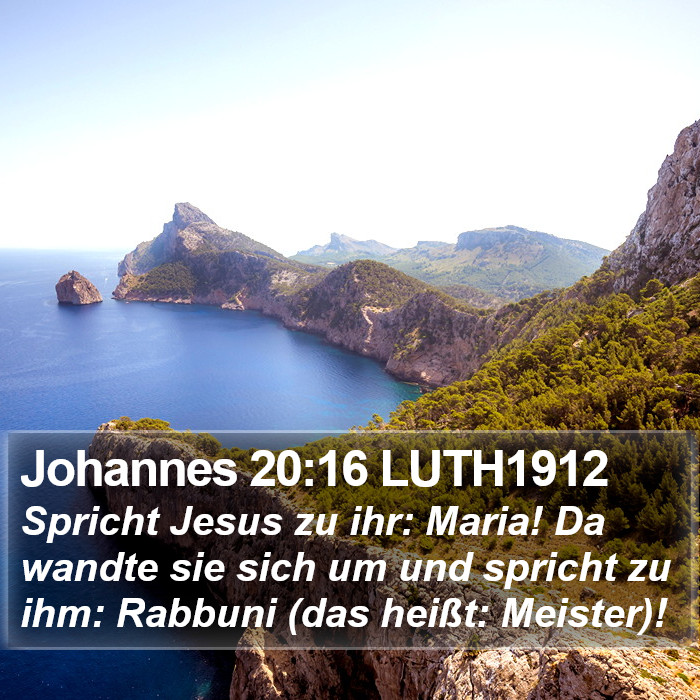 Johannes 20:16 LUTH1912 Bible Study