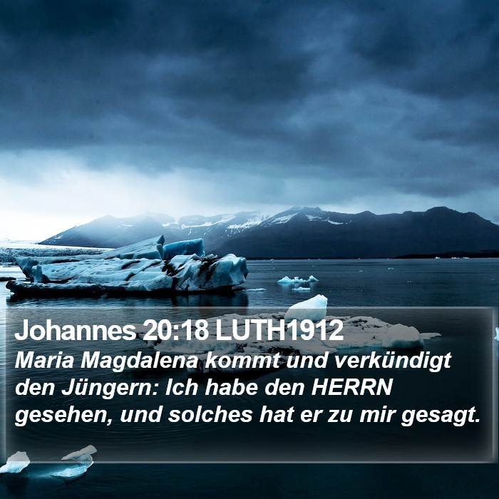 Johannes 20:18 LUTH1912 Bible Study