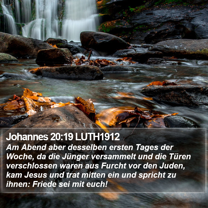 Johannes 20:19 LUTH1912 Bible Study