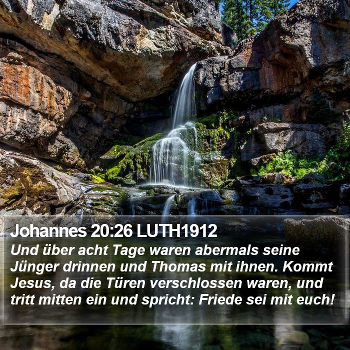 Johannes 20:26 LUTH1912 Bible Study