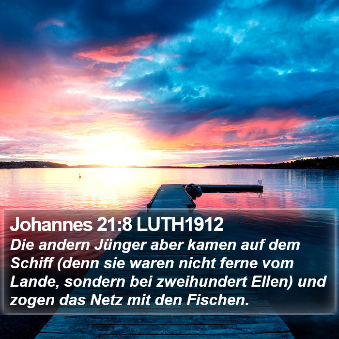 Johannes 21:8 LUTH1912 Bible Study