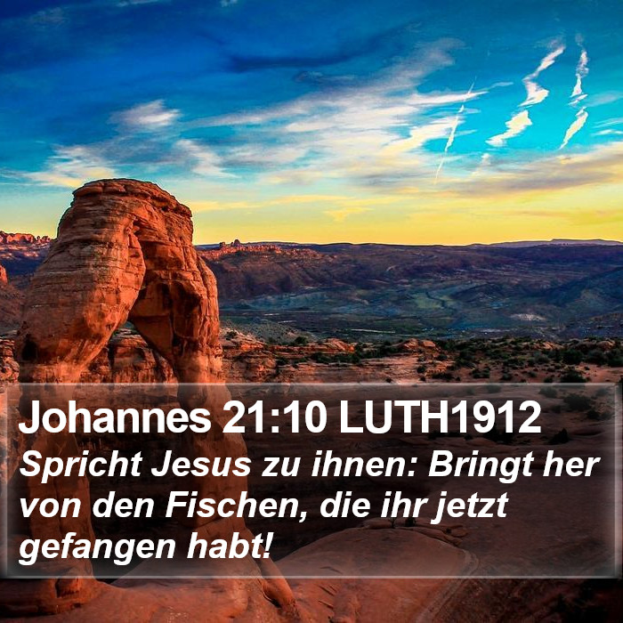 Johannes 21:10 LUTH1912 Bible Study