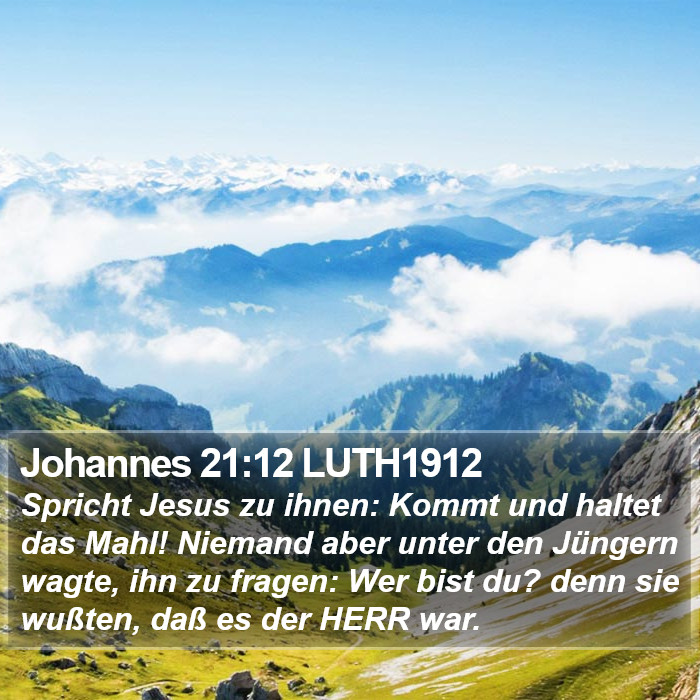 Johannes 21:12 LUTH1912 Bible Study