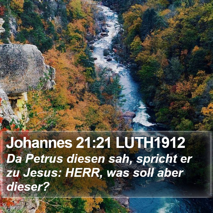 Johannes 21:21 LUTH1912 Bible Study