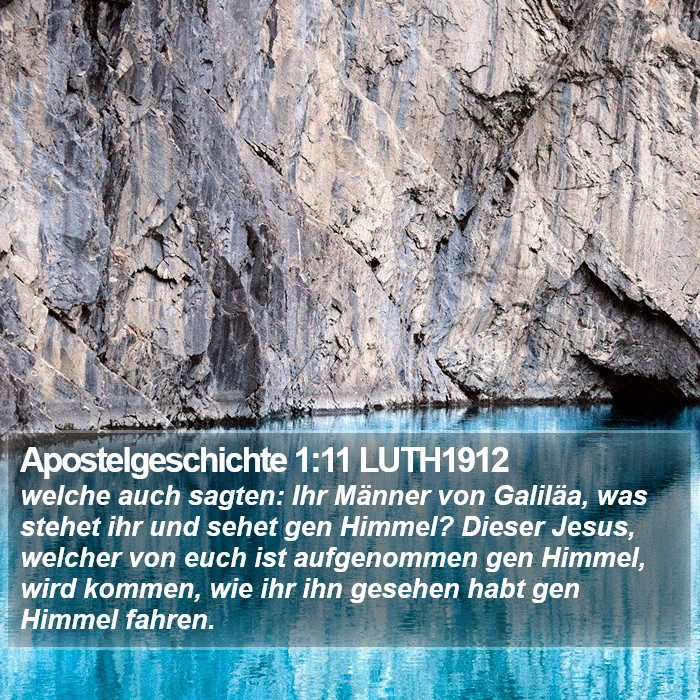 Apostelgeschichte 1:11 LUTH1912 Bible Study