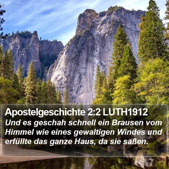 Apostelgeschichte 2:2 LUTH1912 Bible Study