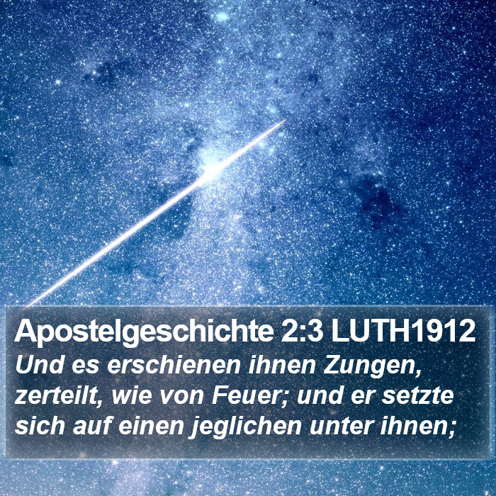 Apostelgeschichte 2:3 LUTH1912 Bible Study