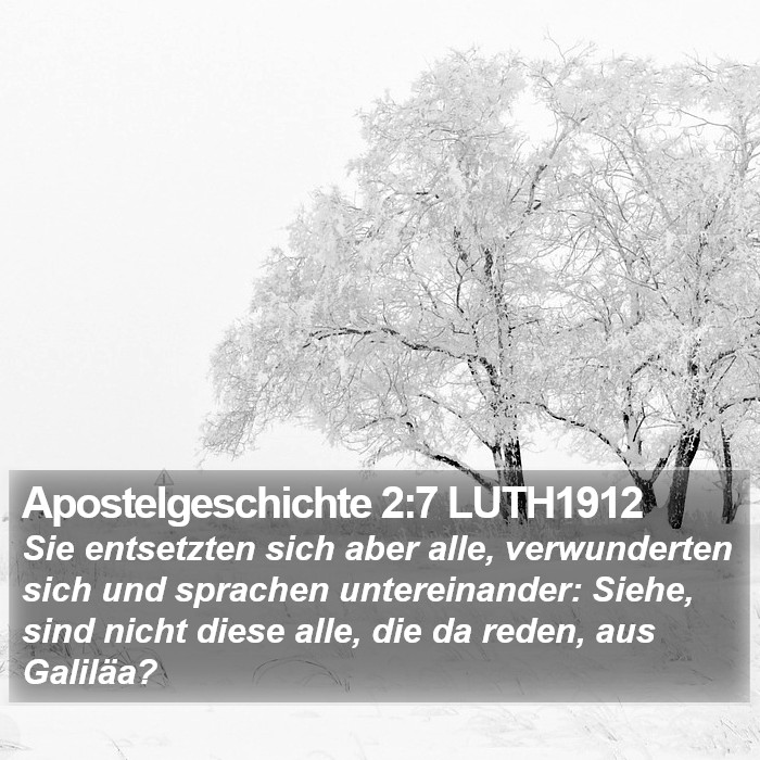 Apostelgeschichte 2:7 LUTH1912 Bible Study