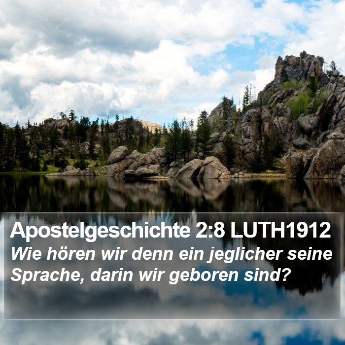 Apostelgeschichte 2:8 LUTH1912 Bible Study