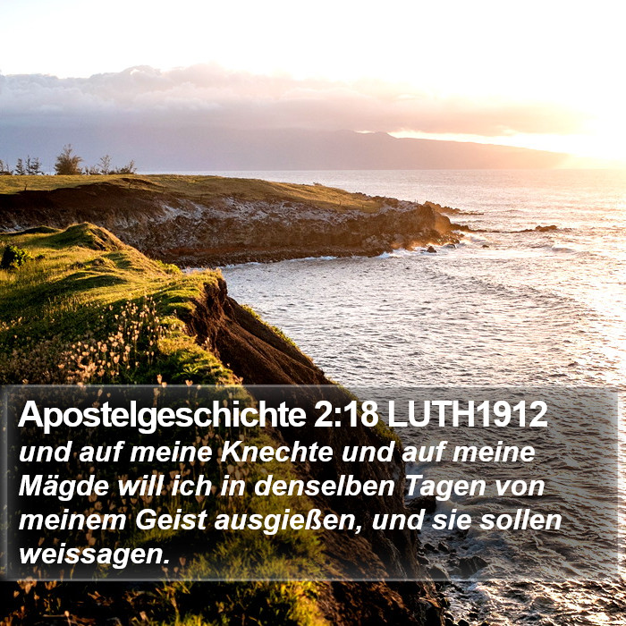 Apostelgeschichte 2:18 LUTH1912 Bible Study