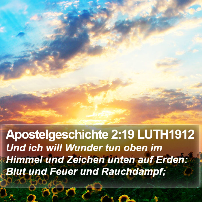Apostelgeschichte 2:19 LUTH1912 Bible Study