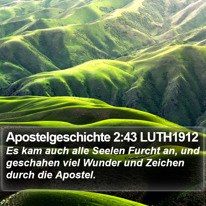 Apostelgeschichte 2:43 LUTH1912 Bible Study