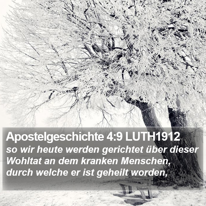 Apostelgeschichte 4:9 LUTH1912 Bible Study