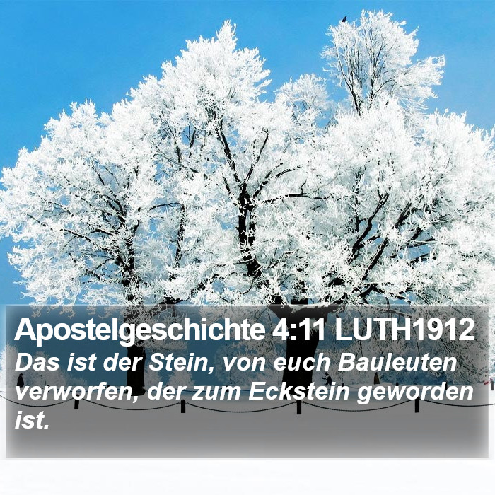 Apostelgeschichte 4:11 LUTH1912 Bible Study
