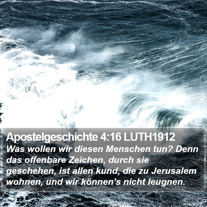Apostelgeschichte 4:16 LUTH1912 Bible Study