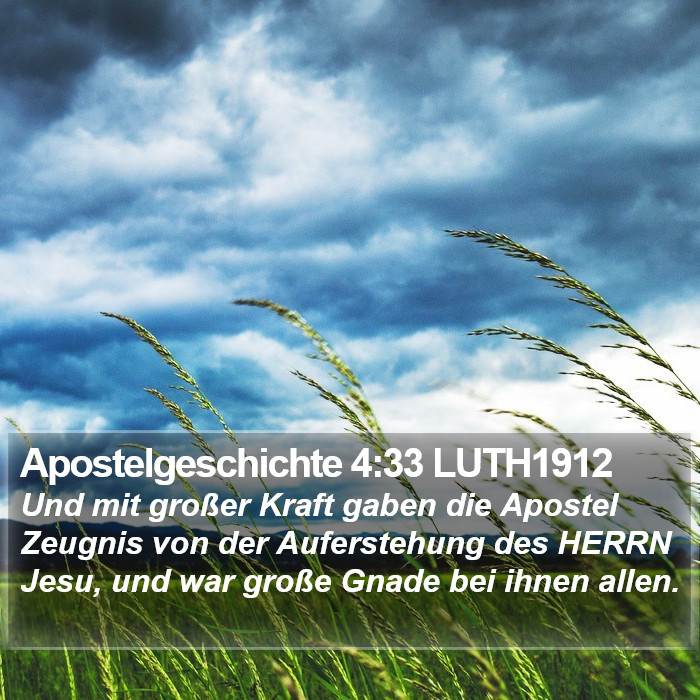 Apostelgeschichte 4:33 LUTH1912 Bible Study