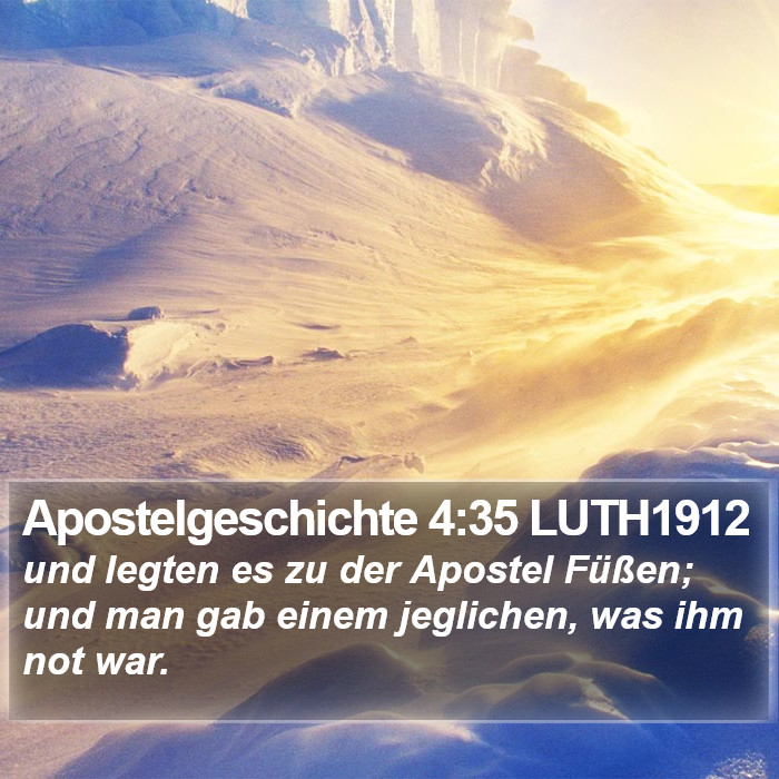 Apostelgeschichte 4:35 LUTH1912 Bible Study