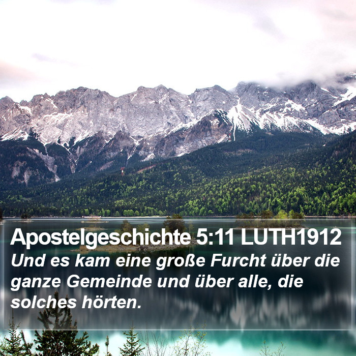 Apostelgeschichte 5:11 LUTH1912 Bible Study