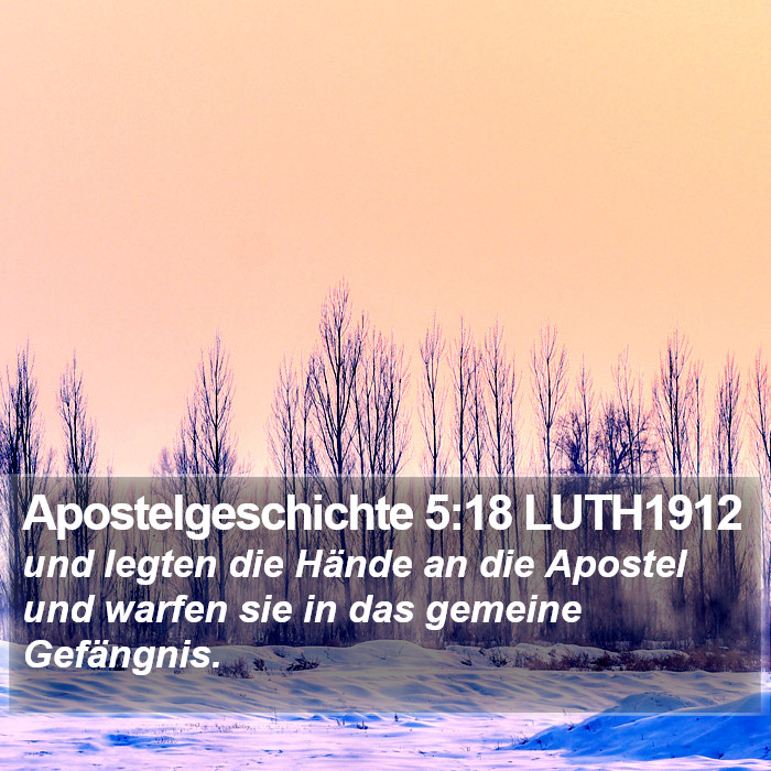 Apostelgeschichte 5:18 LUTH1912 Bible Study