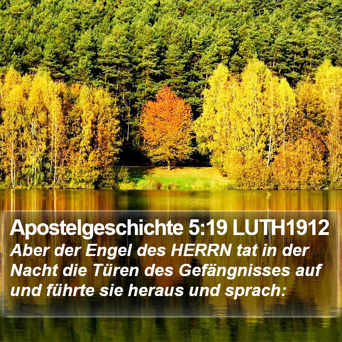 Apostelgeschichte 5:19 LUTH1912 Bible Study