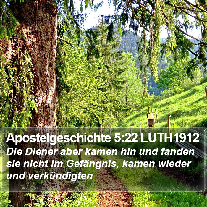 Apostelgeschichte 5:22 LUTH1912 Bible Study