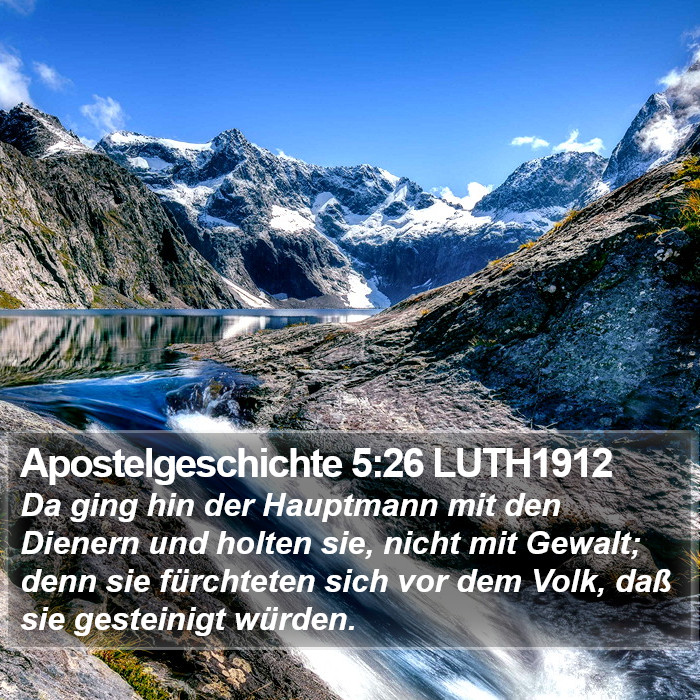 Apostelgeschichte 5:26 LUTH1912 Bible Study