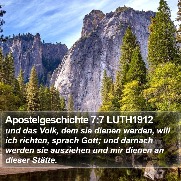 Apostelgeschichte 7:7 LUTH1912 Bible Study