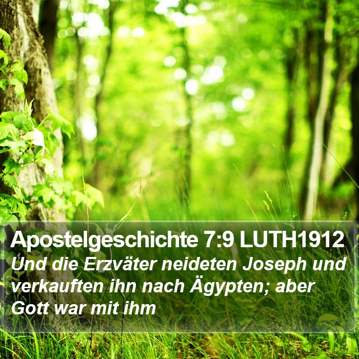 Apostelgeschichte 7:9 LUTH1912 Bible Study