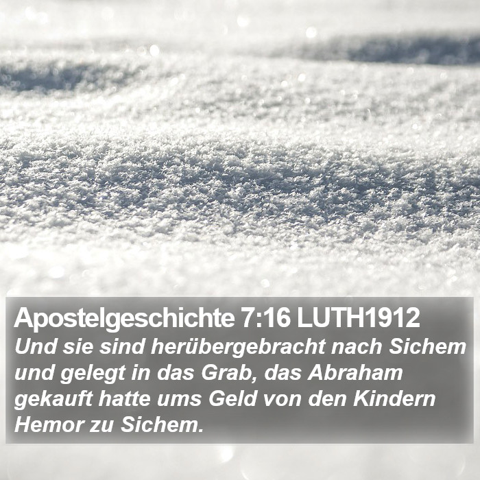 Apostelgeschichte 7:16 LUTH1912 Bible Study